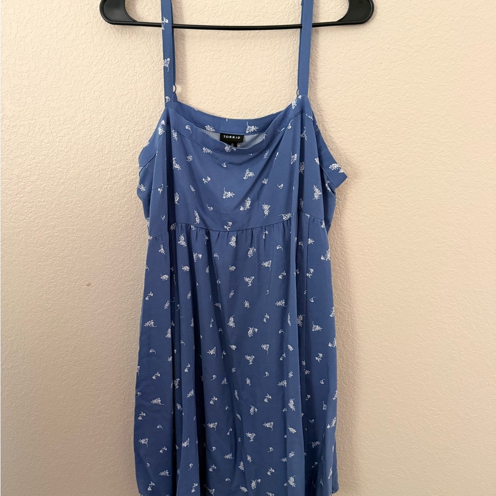 Torrid Blue Floral Dress